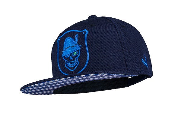 SNAPBACK DIE BLAUKARIERTE / STICK BLAU